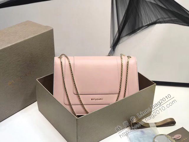 Bvlgari女包 寶格麗最新馬卡龍春夏限定色系雙層蛇頭包 B35362 寶格麗女士鏈條肩背包  fyd1501
